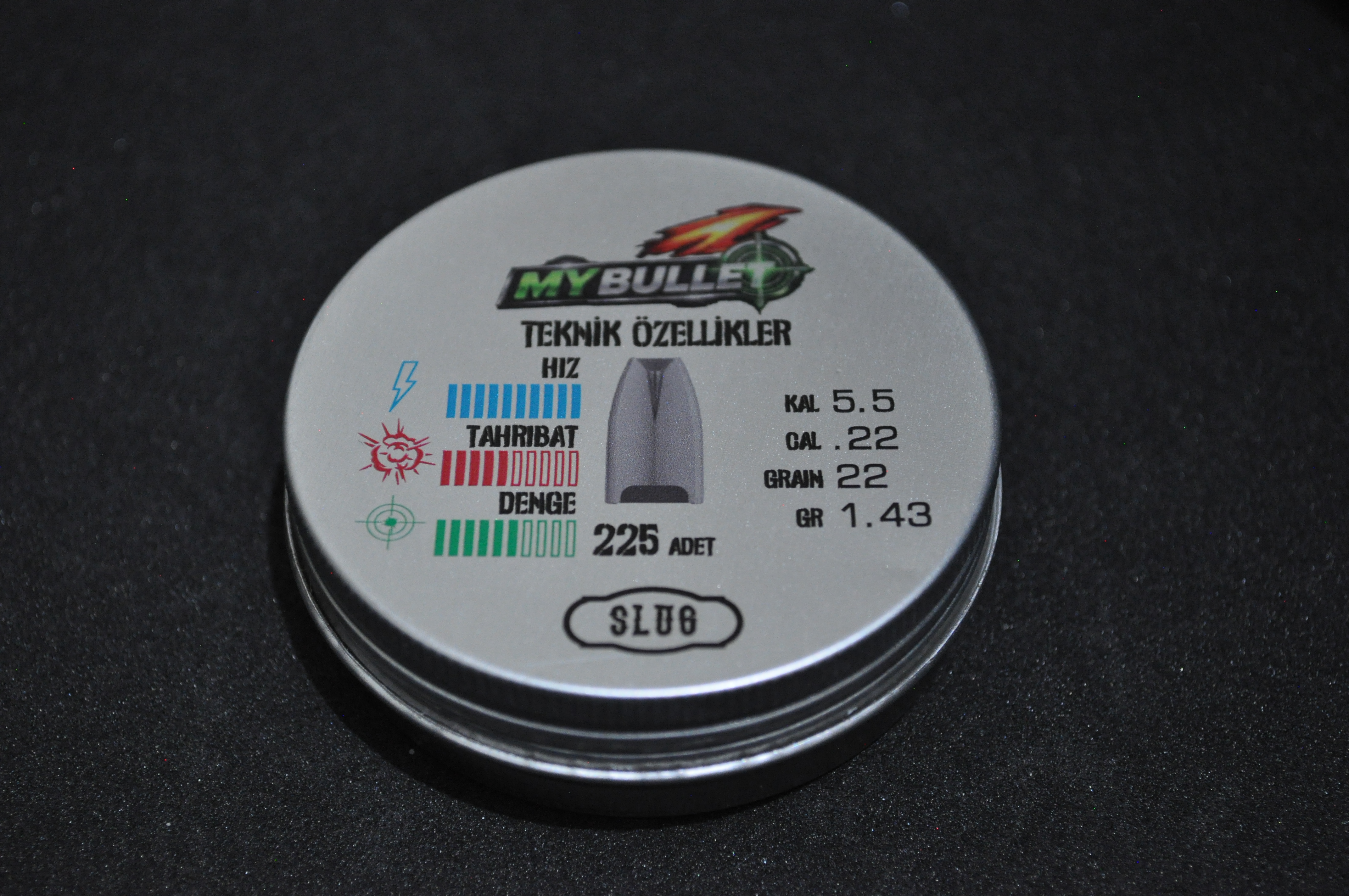 My Bullet 5.5mm 22 Grain Havalı Tüfek Saçması Pelleti